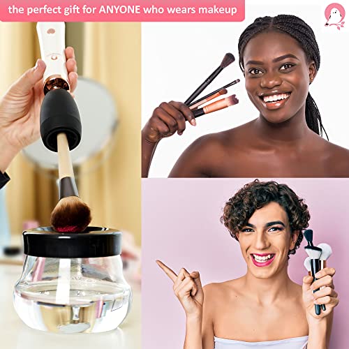 Rechargeable Electric Makeup Brush Cleaner with Built-In Battery - Deep Clean...