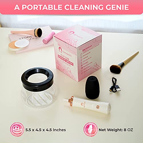 Rechargeable Electric Makeup Brush Cleaner with Built-In Battery - Deep Clean...