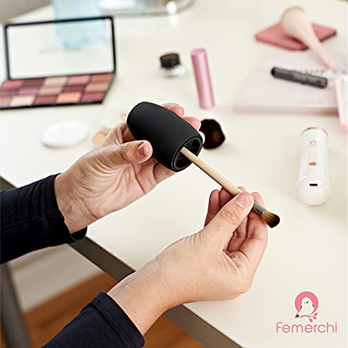 Rechargeable Electric Makeup Brush Cleaner with Built-In Battery - Deep Clean...