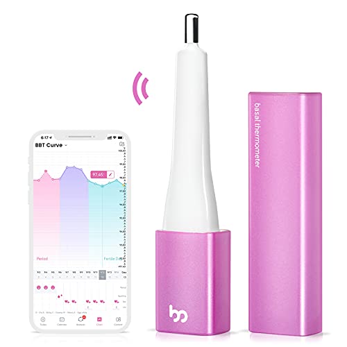 Basal Thermometer for Ovulation, Smart Quiet BBT Thermometer with Bluetooth f...