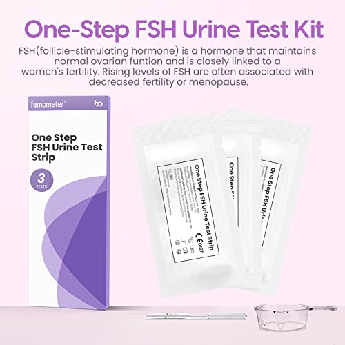 femometer® 3-Count FSH Menopause Test Kit at Home for Women