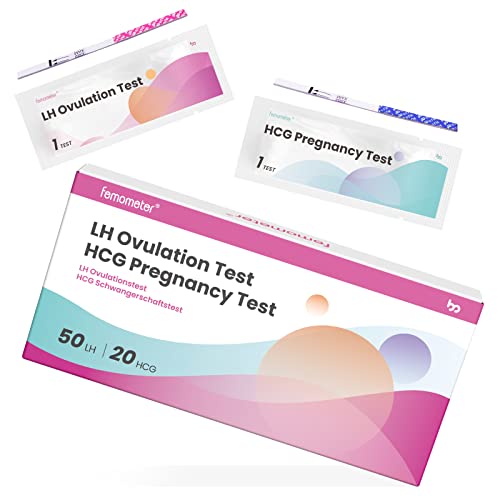femometer® 50 Ovulation & 20 Pregnancy Test Strips Kit, FSA Eligible