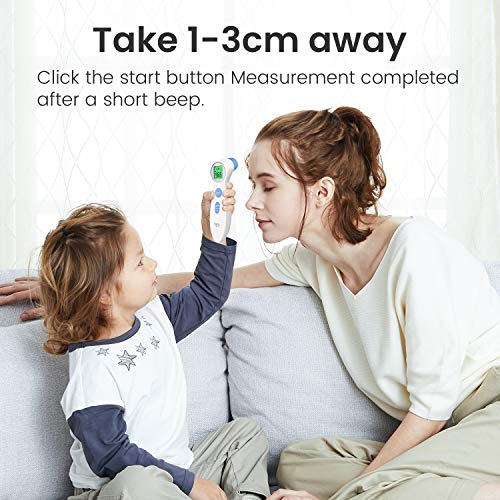 Touchless Forehead Thermometer for Adults and Kids, Digital Infrared Thermome...