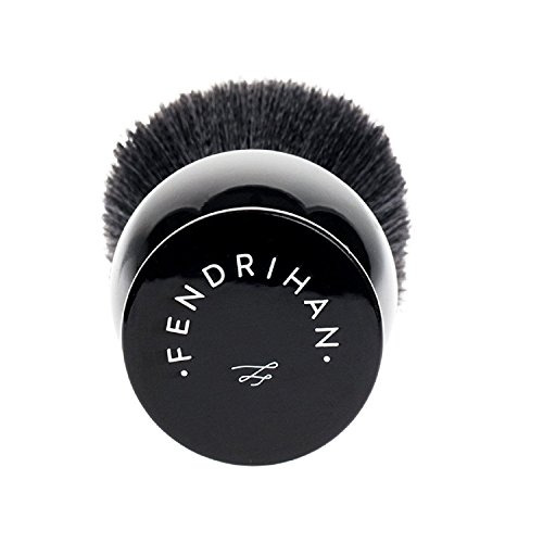 Fendrihan Black and White Synthetic Shaving Brush with Resin Handle for Perso...