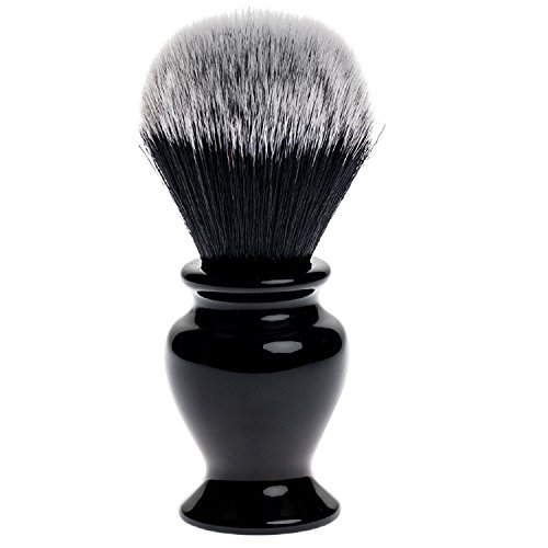 Fendrihan Black and White Synthetic Shaving Brush with Resin Handle for Perso...