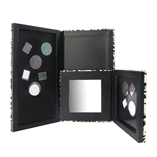 Leopard Empty Makeup Magnetic Palette with Spatula and Metal Stickers 2pcs Pa...