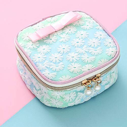 Portable Sanitary Napkin Storage Bag,Menstrual Cup Pouch,Mesh Embroidery Orga...