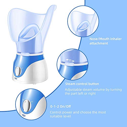 Facial Steamer, Fenitrany Sicy 2022 New Nano Ionic Face Facial Steamer Warm M...