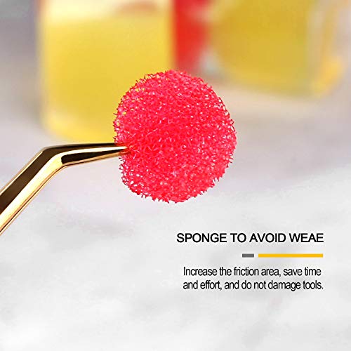 2 Pieces Eyelash Extension Tweezers Cleaner, Tweezers Cleaning Tool Kit with ...