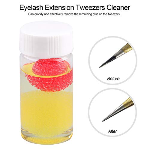 2 Pieces Eyelash Extension Tweezers Cleaner, Tweezers Cleaning Tool Kit with ...