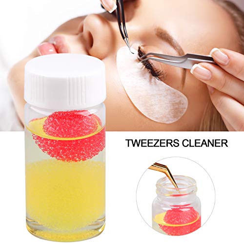 2 Pieces Eyelash Extension Tweezers Cleaner, Tweezers Cleaning Tool Kit with ...