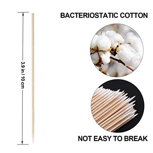 Fenshine 400 Count Microblading Cotton Swab, Cotton Swabs Pointed Tip, Cotton...