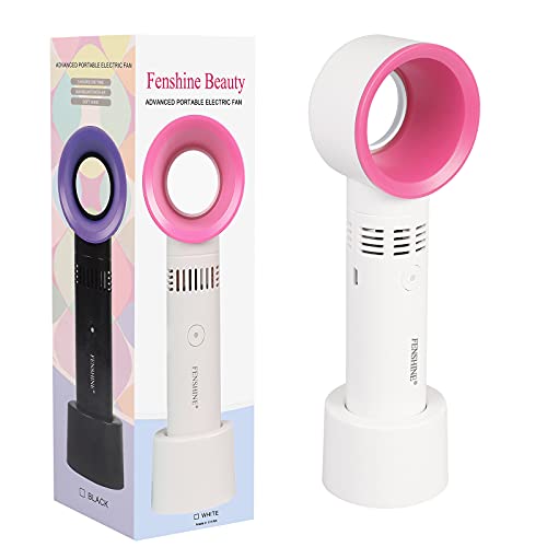 Fenshine Portable USB Rechargeable Mini Fan Eyelash Fan Dryer Bladeless Handh...