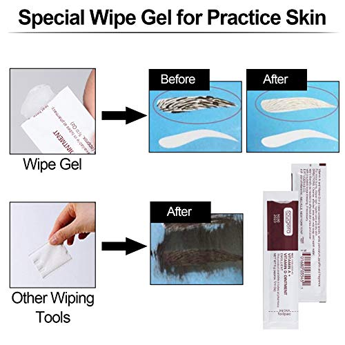 Tattoo Scar Repair Gel, 100Pcs Microblading Aftercare Ointment Vitamin A&D An...