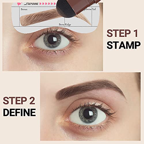 FENVIRN Eyebrow Stamp Stencil Kit - Eyebrow Stamp and Shaping Kit for Perfect...