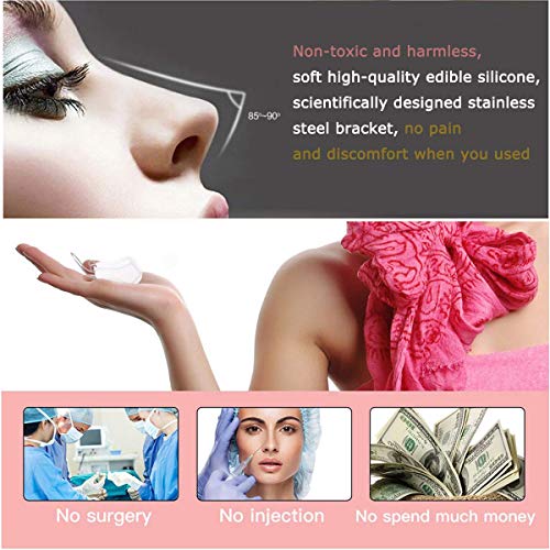 Nose Shaper Clip, Pain-Free Nose Bridge Straightener Corrector, Soft Silicone...