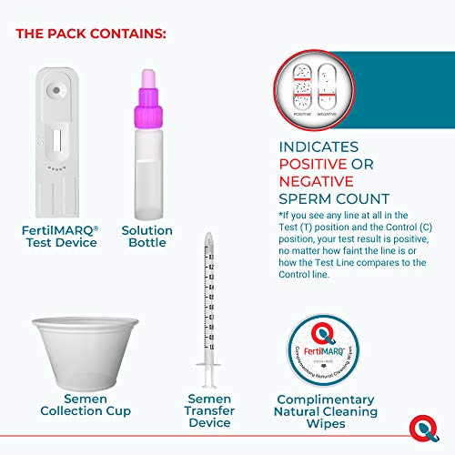 FertilMARQ Fertility Home Test Kit for Men | Indicates Normal or Low Sperm Co...