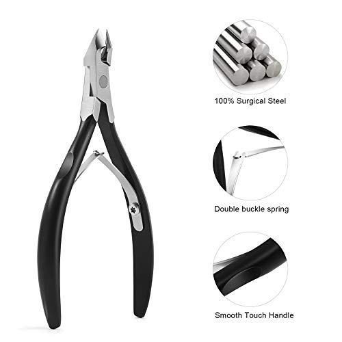 FERYES Cuticle Clipper Professional Manicure and Pedicure Cuticle Remover Too...