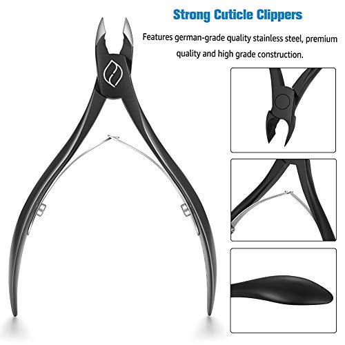 FERYES Cuticle Cutters 1/2 Jaw - Professional Stainless Steel Cuticle Clipper...