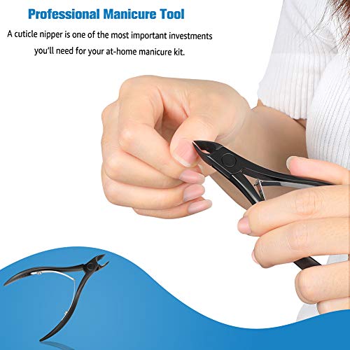 FERYES Cuticle Cutters 1/2 Jaw - Professional Stainless Steel Cuticle Clipper...
