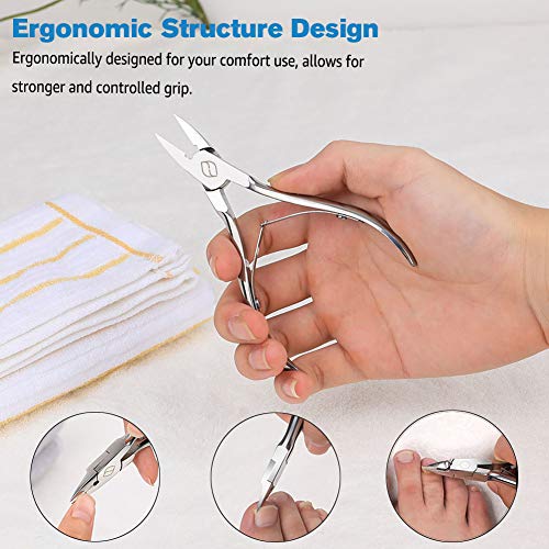 FERYES Toenail Clippers Straight Blade for Thick Toenails, Nail Clippers for ...