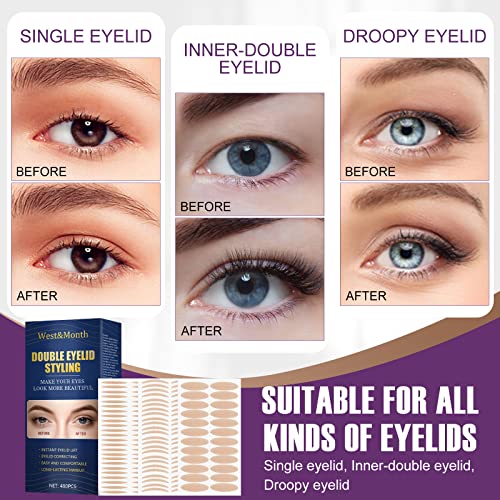 Eyelid Tape,Eyelid Lifter Strips Breathable and Invisible,Instantly Enlarge t...