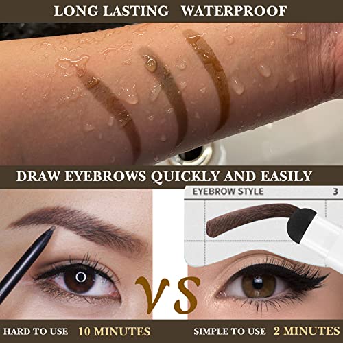 Eyebrow Stamp Stencil Kit Eyebrow Stamping Kit Perfect Brows Stamp Kit Brow S...