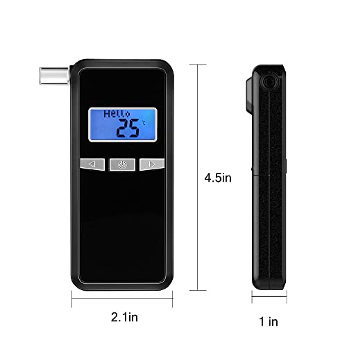 FFtopu Breathalyzer, Accurate Portable Digital Breath Alcohol Tester with Blu...