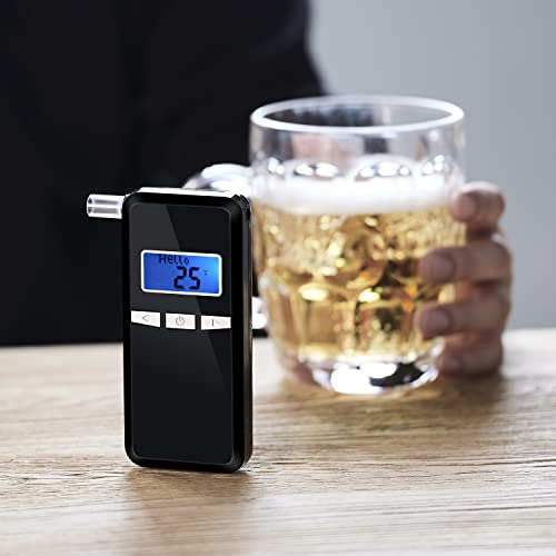 FFtopu Breathalyzer, Accurate Portable Digital Breath Alcohol Tester with Blu...