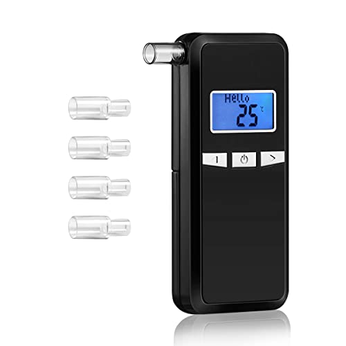 FFtopu Breathalyzer, Accurate Portable Digital Breath Alcohol Tester with Blu...