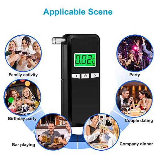 FFtopu Breathalyzer, Portable Breathalyzer Alcohol Tester with Digital Breath...