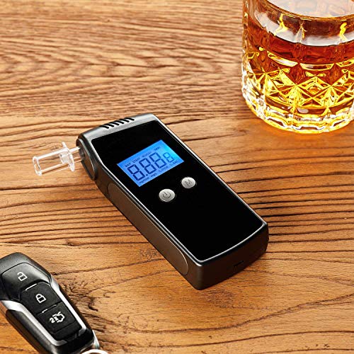 FFtopu Breathalyzer, Professional Accurate Portable Alcohol Tester with USB R...