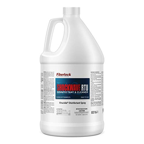 FIBERLOCK Shockwave RTU Multipurpose Disinfectant Cleaner, Sanitizer, and Mol...
