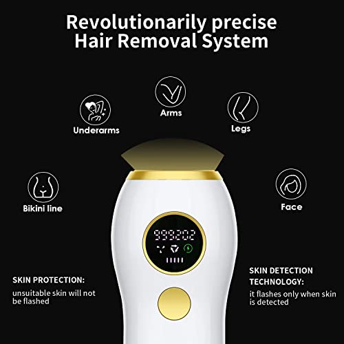 IPL Hair Removal, FIDAC Laser Hair Removal Device for Women & Men with 999,99...