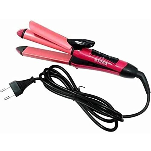 Fidrox NHS 800 2 in 1 Hair Straightener and Curler (Pink)