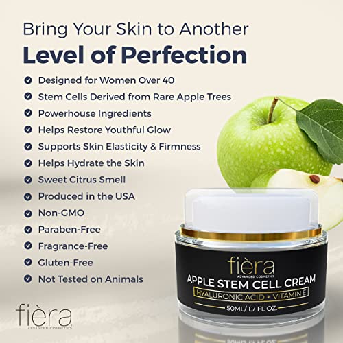 Fièra Cosmetics Apple Stem Cell Cream - Face Cream for Day and Night Skin Care