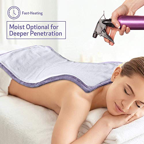 Electric Heating Pad with Fast-Heating Technology, 3 Heat Settings, Soft Plus...