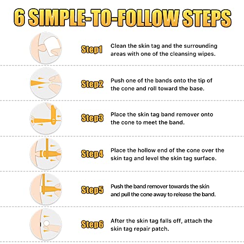 Skin Tag Remover, Micro Skin Tag Removal Kit for Face, Neck, Finger and Body,...