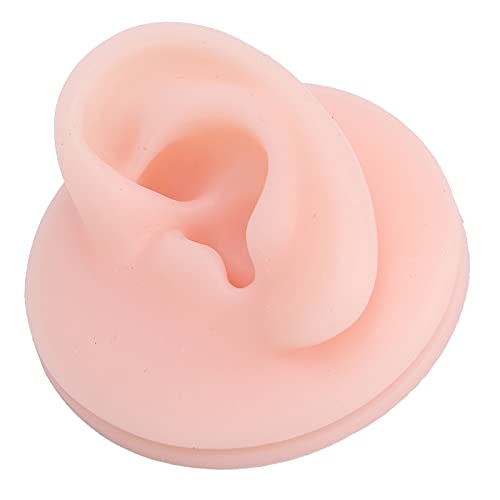 Soft Silicone Ear Model, Fake Ear Display Sample Ear Acupuncture Practice Mod...