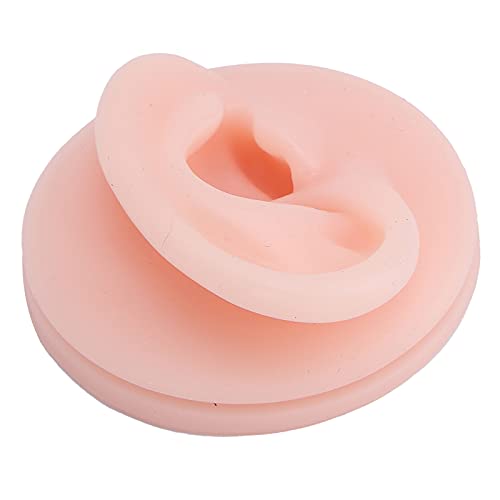 Soft Silicone Ear Model, Fake Ear Display Sample Ear Acupuncture Practice Mod...