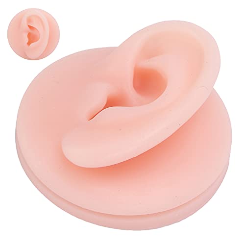Soft Silicone Ear Model, Fake Ear Display Sample Ear Acupuncture Practice Mod...