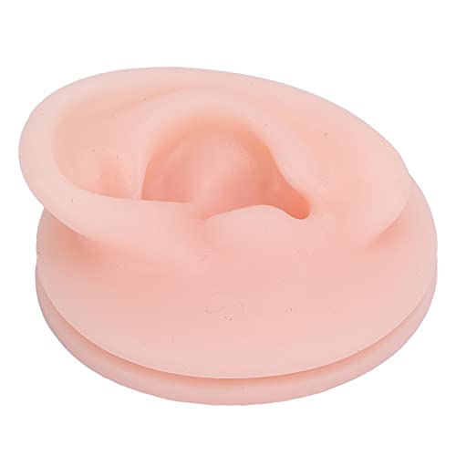 Soft Silicone Ear Model, Fake Ear Display Sample Ear Acupuncture Practice Mod...