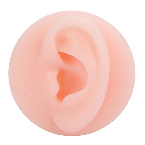 Soft Silicone Ear Model, Fake Ear Display Sample Ear Acupuncture Practice Mod...