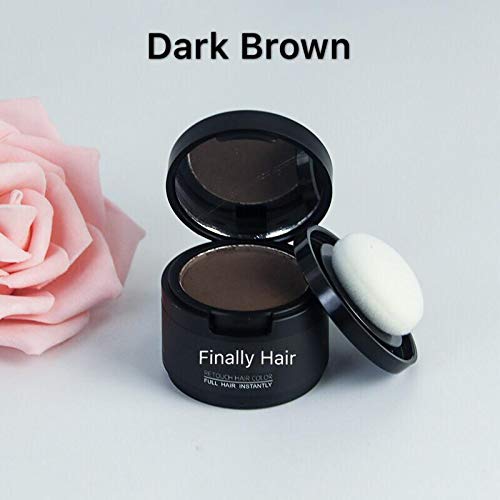 Finally Hair Dark Brown Dab-on Hair Fibers & Hair Loss Concealer, Hairline Cr...