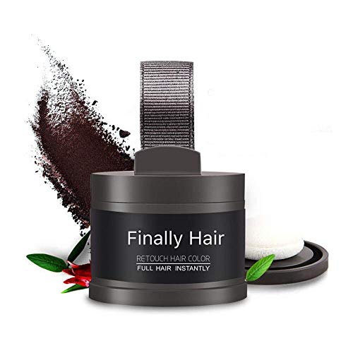 Finally Hair Dark Brown Dab-on Hair Fibers & Hair Loss Concealer, Hairline Cr...