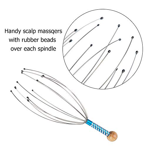 Set of 3, Hair Scalp Massagers and Shampoo Brush, findTop Handheld Head Massa...