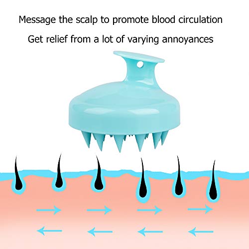 Set of 3, Hair Scalp Massagers and Shampoo Brush, findTop Handheld Head Massa...