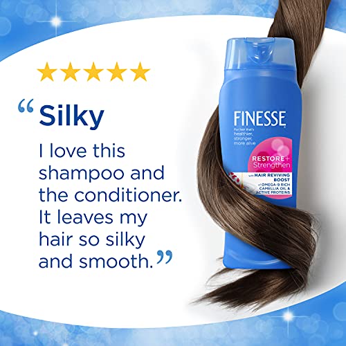 Finesse Restore + Strengthen Moisturizing 2in1 Shampoo + Conditioner, 13 oz (...