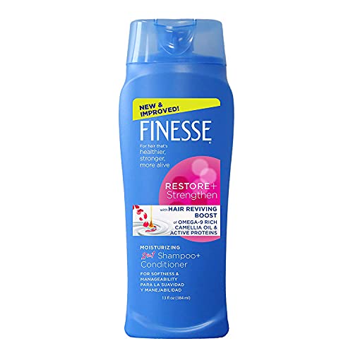 Finesse Restore + Strengthen Moisturizing 2in1 Shampoo + Conditioner, 13 oz (...