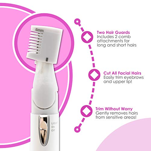 Finishing Touch Diamond Hair Remover with Light Up Deluxe Mirror (E-Commerce ...